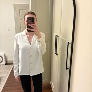 OAK + FORT Classic White Button Down Shirt